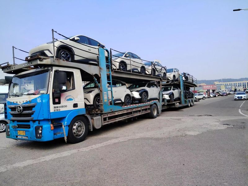 Chinese cars transported for export from China